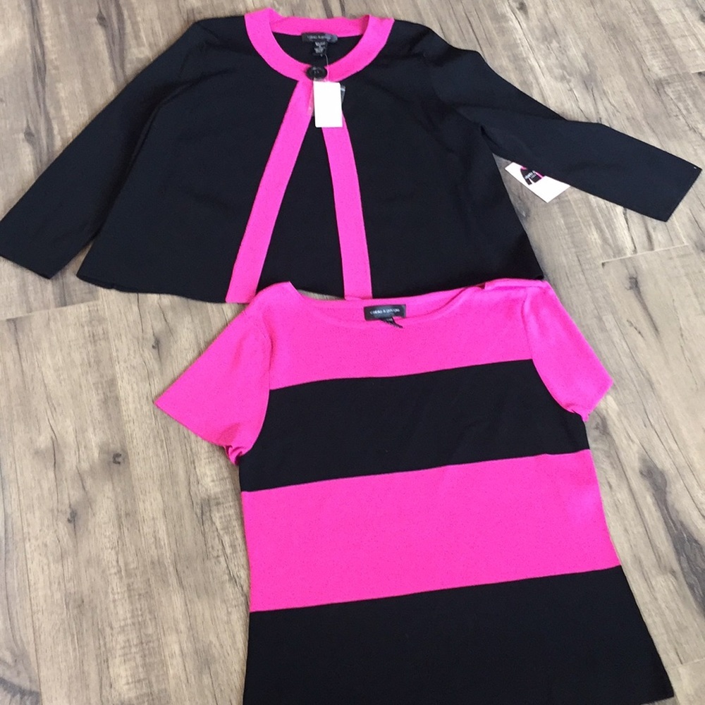 2 PCs  blouse and soft jacket